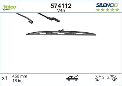 Lamela stergator VALEO 574112
