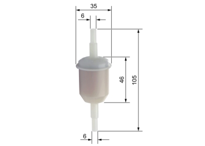 Filtru combustibil BOSCH 0 450 904 058