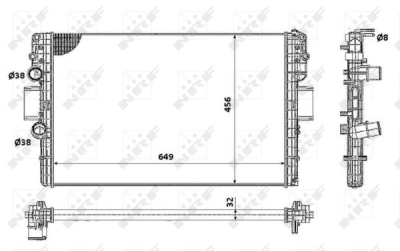 Radiator, racire motor NRF 58361