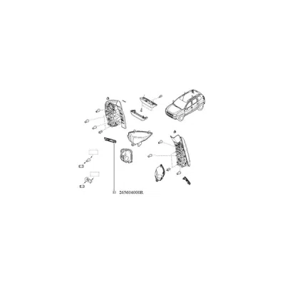 Catadioptru bara spate drp ORIGINAL RENAULT 265604000R