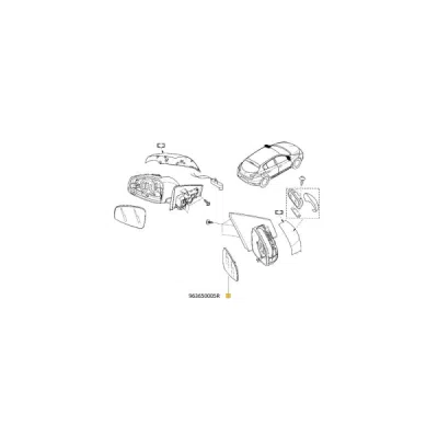 Oglinda exterioara ORIGINAL RENAULT 963650005R