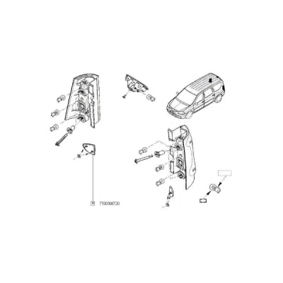 Reflector ORIGINAL RENAULT 7700308720
