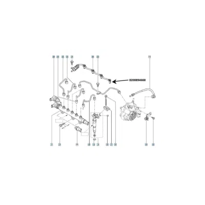 Furtun combustibil ORIGINAL RENAULT 8200894668