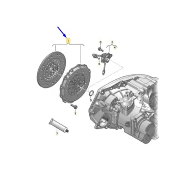 Set ambreiaj [placa, disc, echipare uzina LUK] ORIGINAL VW GROUP 04L141015