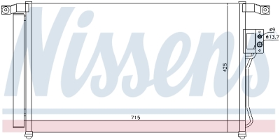 Condensator, climatizare NISSENS 94869