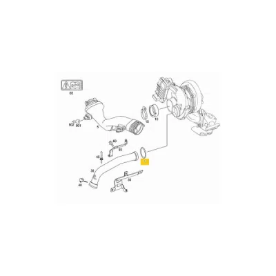 Inel etansare ORIGINAL MERCEDES A014 997 6445