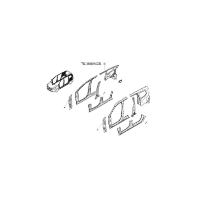 Aripa dreapta spate lodgy ORIGINAL RENAULT 781008942R