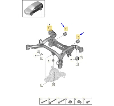 Bucsa diferential axa spate [spre spate] ORIGINAL VW GROUP 4M0599257R