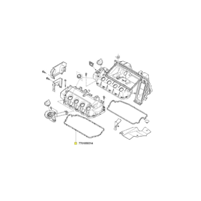 Capac culbutor ORIGINAL RENAULT 7701 059 314