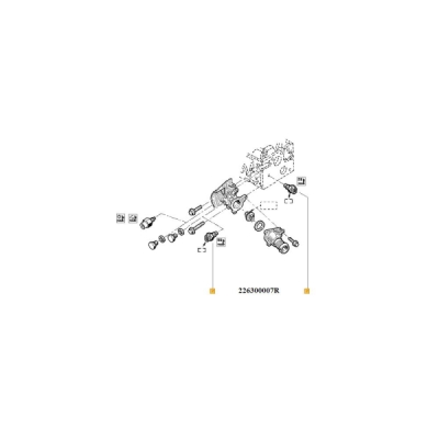 Senzor, temperatura lichid de racire ORIGINAL RENAULT 22 63 000 07R
