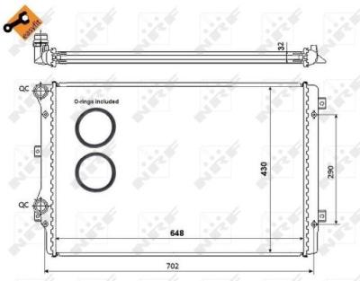 Radiator, racire motor NRF 53816