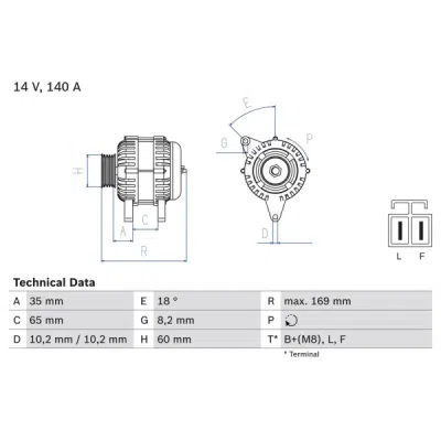 Generator / Alternator BOSCH 0 986 084 150