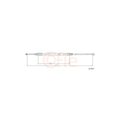 Cablu, frana de parcare COFLE 10.4267
