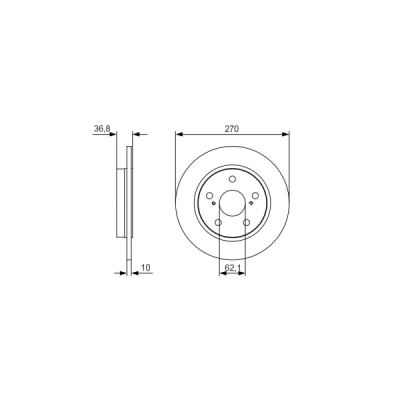 Disc frana BOSCH 0 986 479 S64