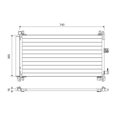 Condensator, climatizare VALEO 822703