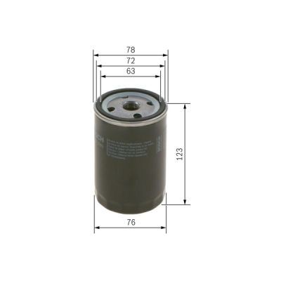 Filtru ulei BOSCH 0 451 103 086
