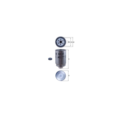 Filtru combustibil MAHLE KC 17D