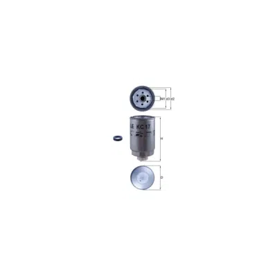 Filtru combustibil MAHLE KC 17D