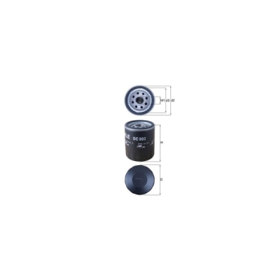 Filtru ulei MAHLE OC 983