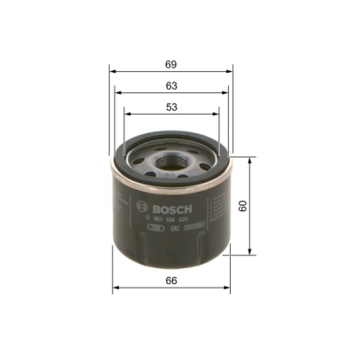 Filtru ulei BOSCH 0 451 104 025