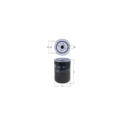Filtru ulei MAHLE OC 37