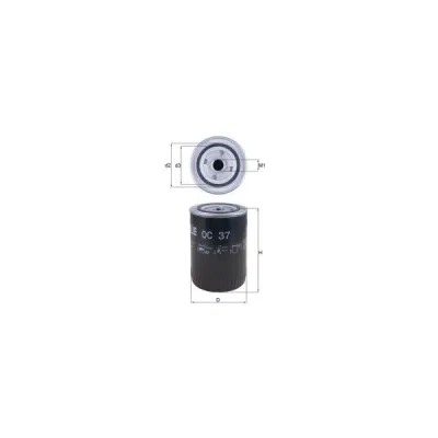 Filtru ulei MAHLE OC 37