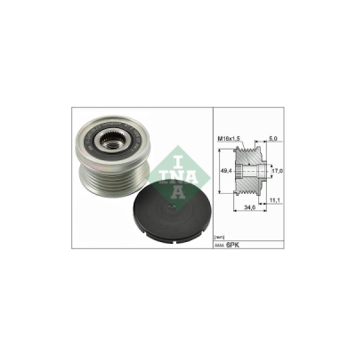 Sistem roata libera, generator INA 535 0155 10