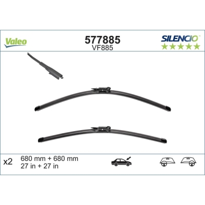 Set stergatoare parbriz SILENCIO VALEO 577885