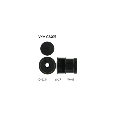 Sistem roata libera, generator SKF VKM 03405