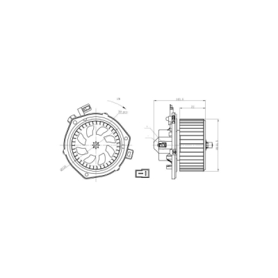 Ventilator, habitaclu NRF 34280