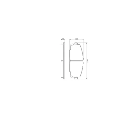 Set placute frana BOSCH 0 986 424 319
