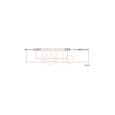 Cablu, frana de parcare COFLE 10.4136