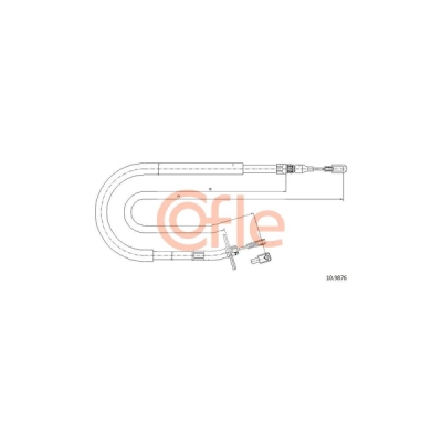 Cablu, frana de parcare COFLE 10.9876