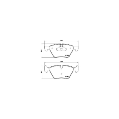 Set placute frana BREMBO P 06 057