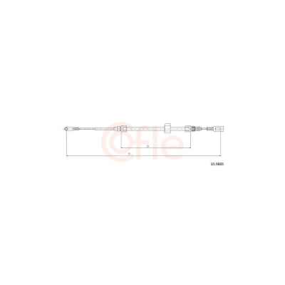 Cablu, frana de parcare COFLE 10.9885