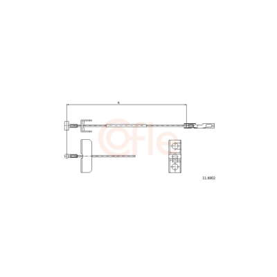 Cablu, frana de parcare COFLE 11.6802
