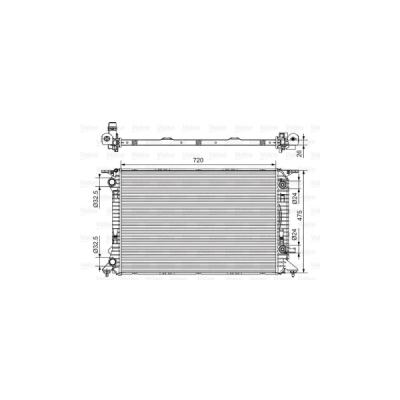 Radiator, racire motor VALEO 735472