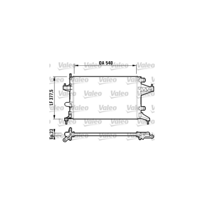 Radiator, racire motor VALEO 732825
