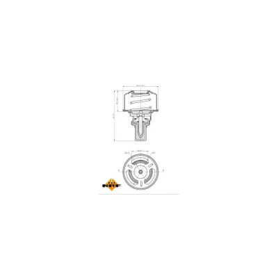 Termostat, lichid racire NRF 725007