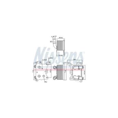Radiator ulei, ulei motor NISSENS 91193