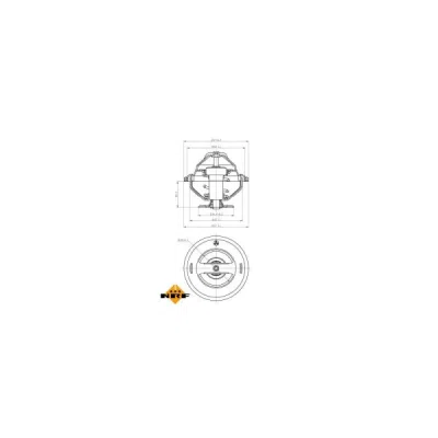 Termostat, lichid racire NRF 725063