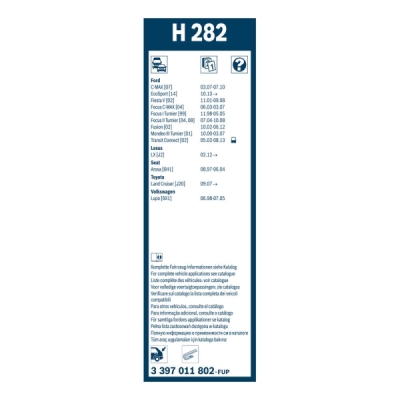 Stergator luneta Bosch H282 280 mm 3397011802