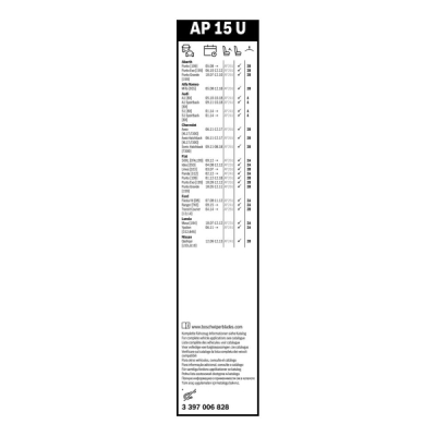 Stergator parbriz Bosch Aerotwin AP15U 380 mm 3397006828
