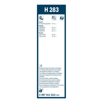 Stergator luneta Bosch H283 280 mm 3397011812