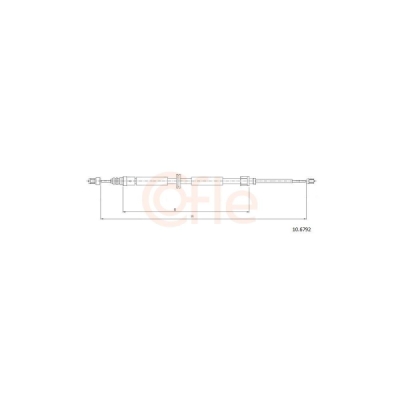 Cablu, frana de parcare COFLE 10.6792