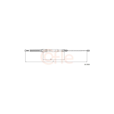 Cablu, frana de parcare COFLE 10.7626
