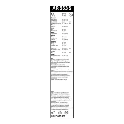 Set stergatoare parbriz Bosch Aerotwin AR553S 550/340 mm 3397007589