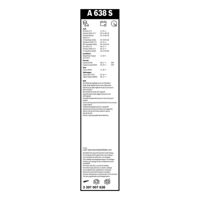 Set stergatoare parbriz Bosch Aerotwin A638S 650/530 mm 3397007638