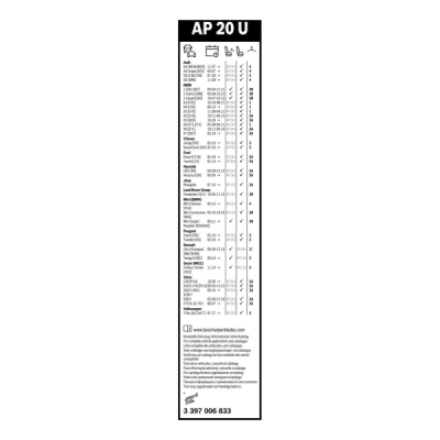 Stergator parbriz Bosch Aerotwin AP20U 500 mm 3397006833