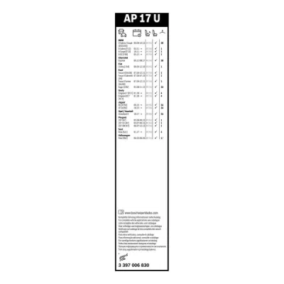 Stergator parbriz Bosch Aerotwin AP17U 425 mm 3397006830